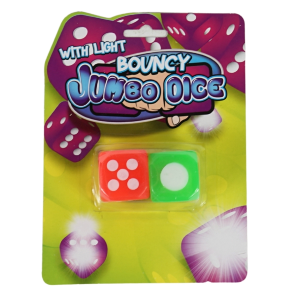 Jumbo wuerfel 3,5 cm 3 sortiert set mit 2