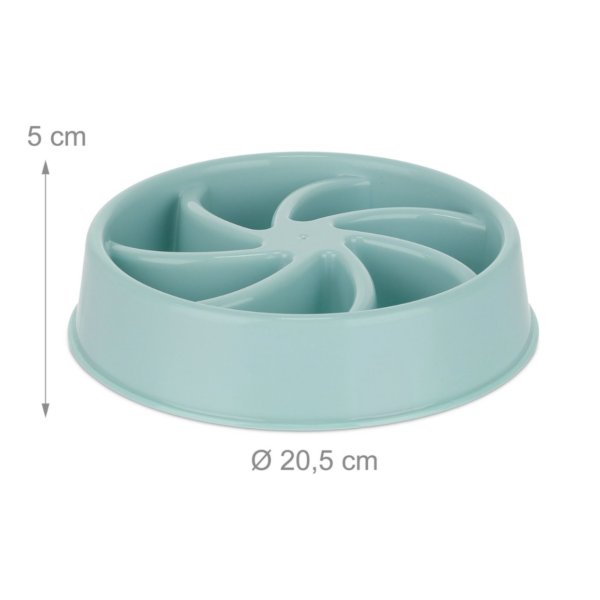 Relaxdays honden anti-schrok voerbak waaier blauw 20,5 cm