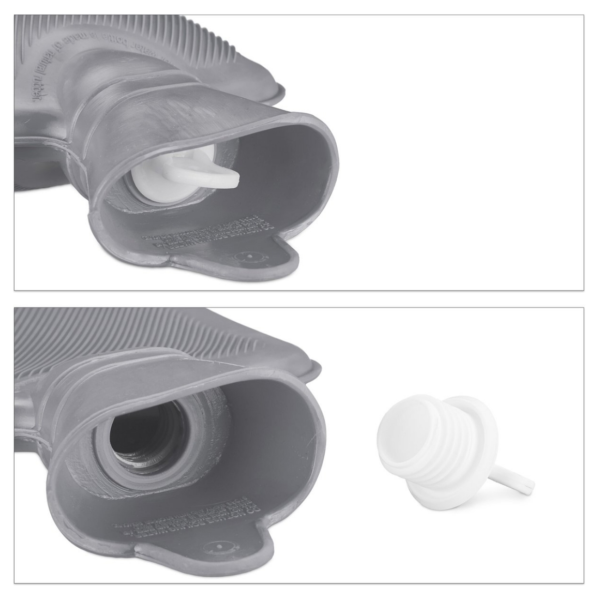 Relaxdays warmwater kruik grijs 1 L