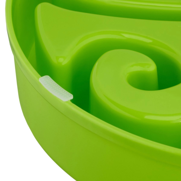 Relaxdays honden anti-schrok voerbak krul groen 30 cm