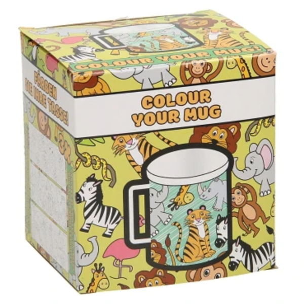 Kleur je eigen beker dieren 250 ml