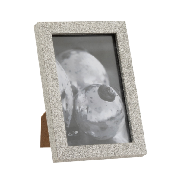 J-Line fotolijst glitter zilverkleurig 10 x 15 cm