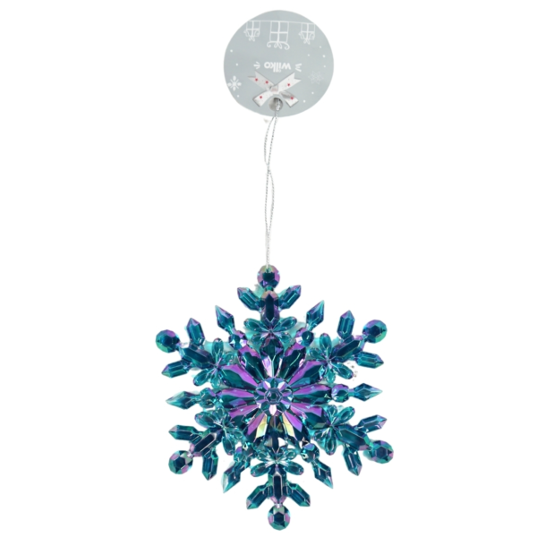 Wilko kersthanger sneeuwvlok blauw 13 cm