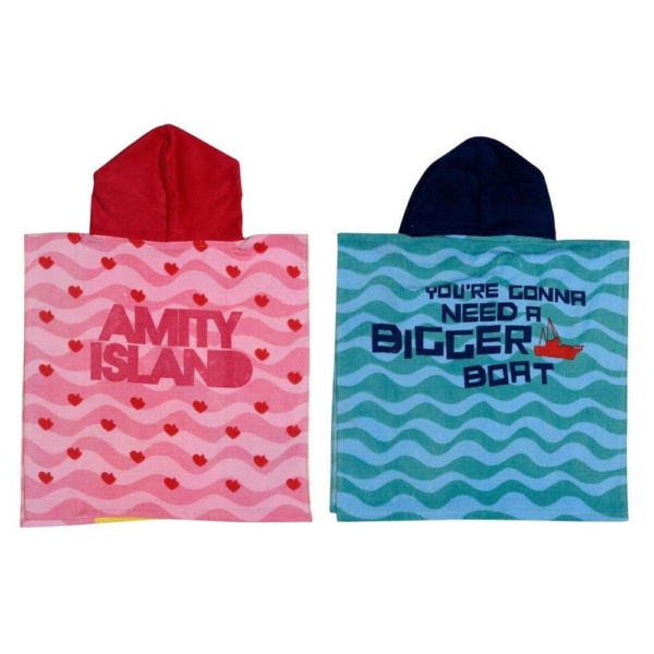 Jaws badhanddoek poncho 100 cm assorti