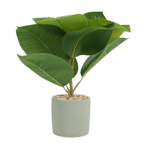 Kunstplant in cementen pot 4 assorti 35 cm