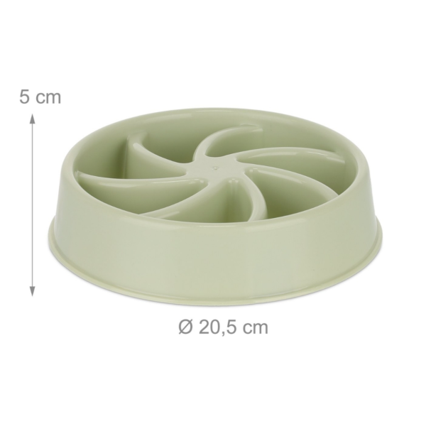Relaxdays honden anti-schrok voerbak waaier groen 20,5 cm