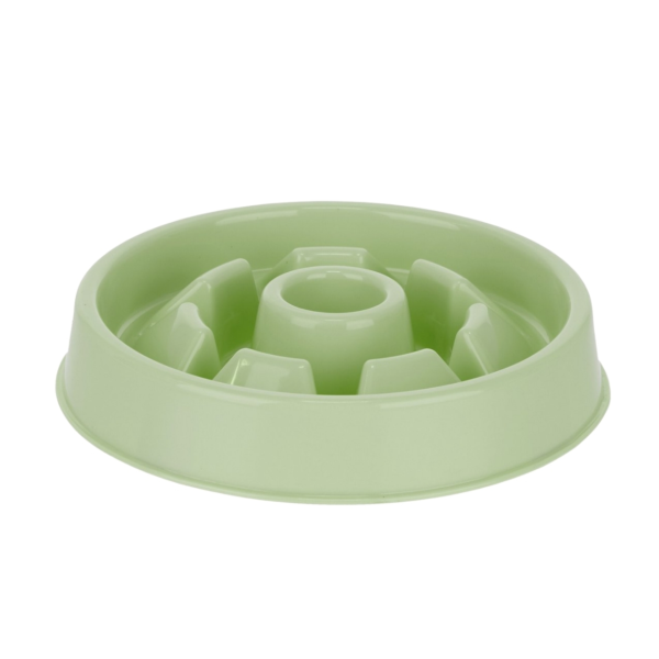 Relaxdays honden anti-schrok voerbak rond 3 groen 21 cm