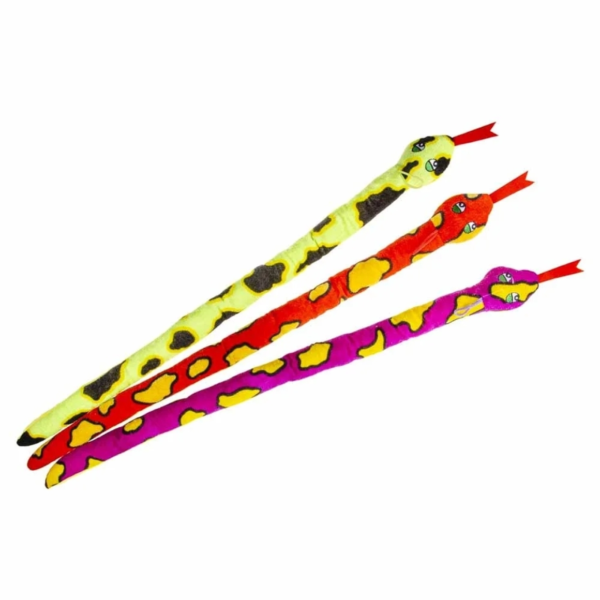 Knuffel slang 74 cm 3 assorti