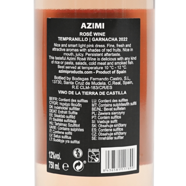 Azimi rosé wijn Tempranillo & Garnacha 750 ml