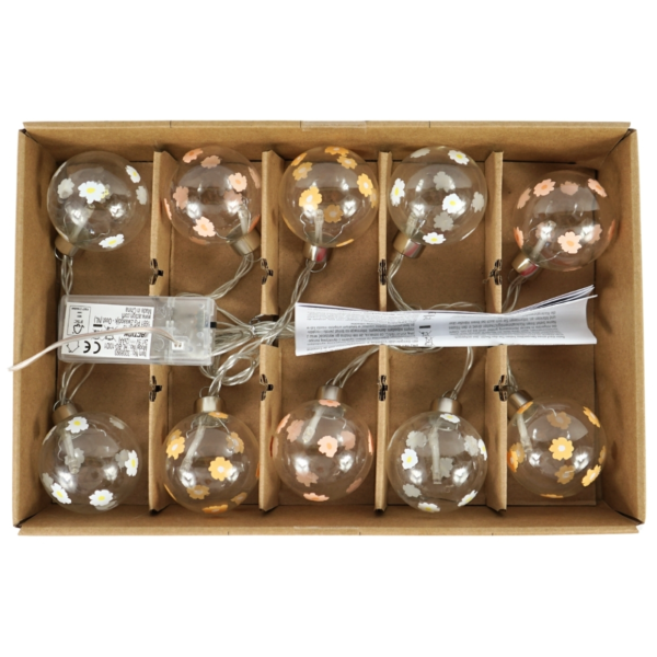 Lichtketting 10 LED op batterij 320 cm