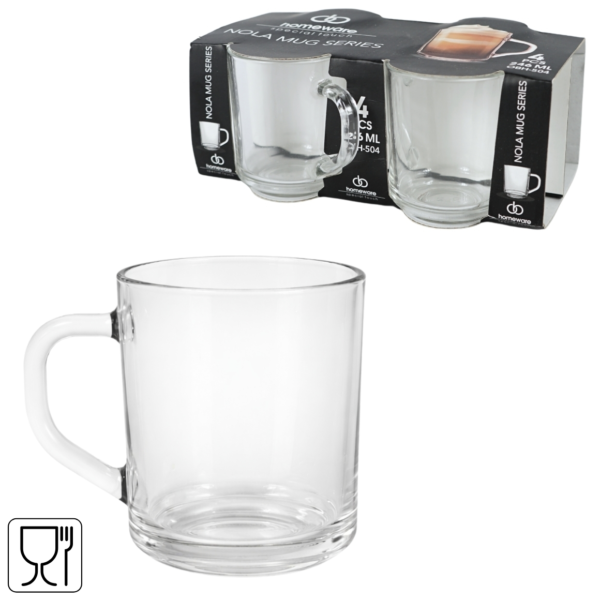 Homeware glas Nola 246 ml 4 stuks