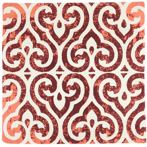 Fair Trade kussenhoes Oosters bordeaux 45 x 45 cm