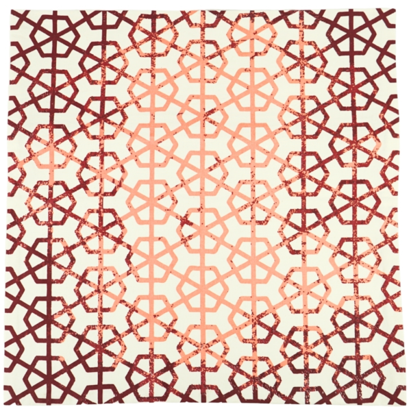 Fair Trade kussenhoes Oosters oranje 45 x 45 cm