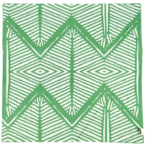 Fair Trade kussenhoes Tribal groen 45 x 45 cm