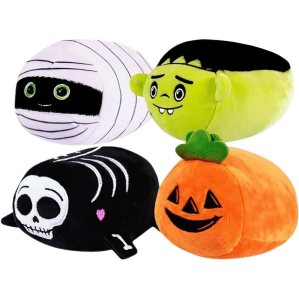 Knuffel Halloween pluche 15 cm 4 assorti