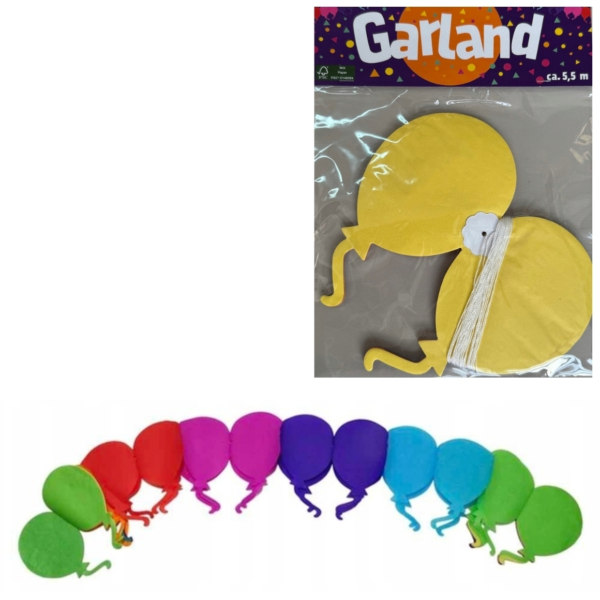 Slinger papier 5,5 meter 4 assorti