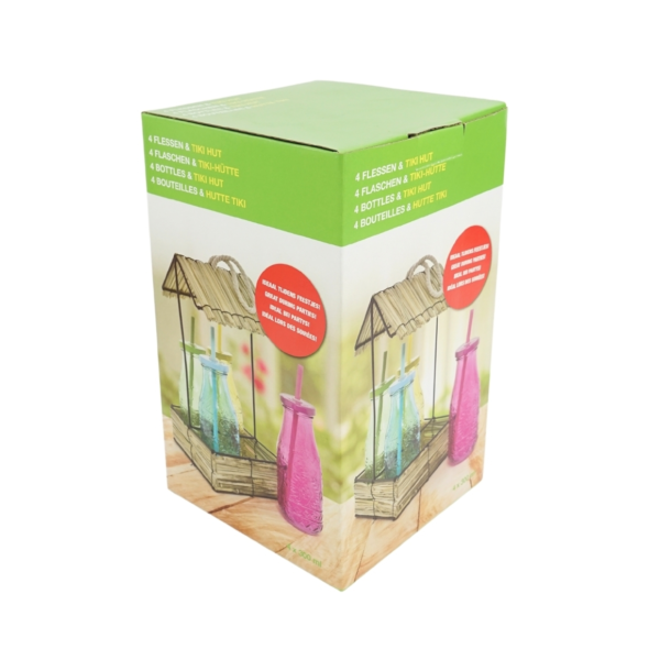 Trinkglas Hawaii Tiki Hut 300 ml 5er Set