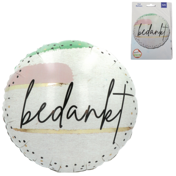 Folat folienballon Danke 45 cm