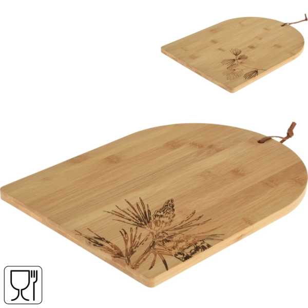 Excellent Houseware serveerplank bamboe 35 cm 2 assorti