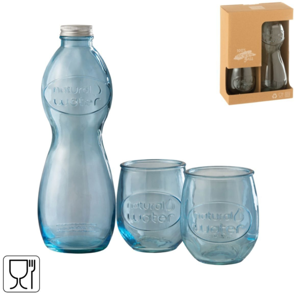 J-Line karaf met glazen 1L set van 3