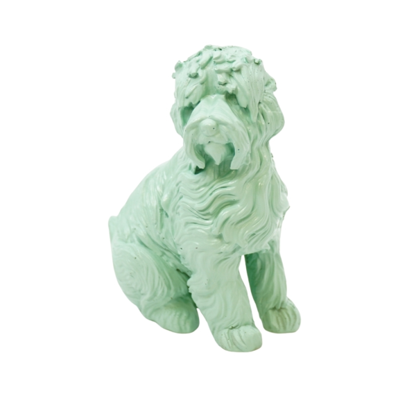 Housevitamin beeld Labradoodle Dog mintgroen 10,5 cm