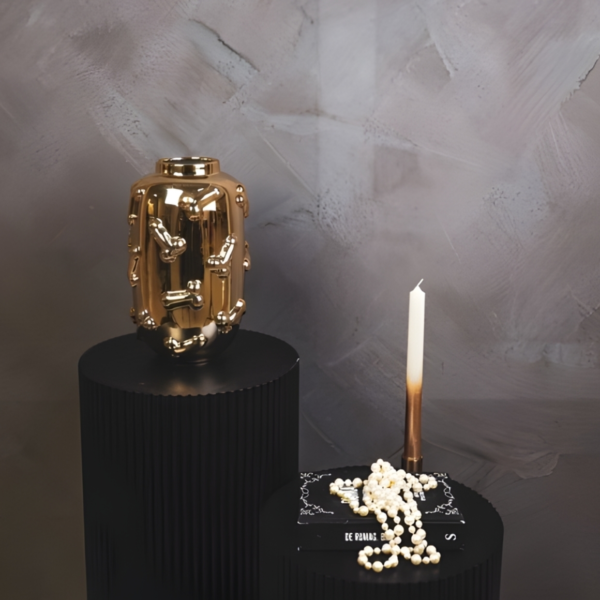 Housevitamin vaas Dick goudkleurig 27 cm