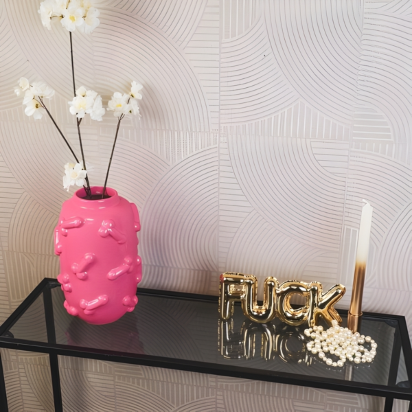 Housevitamin vaas Dick roze 27 cm