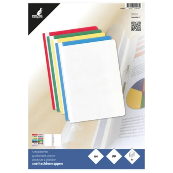 Kangaro snelhechtermappen A4 5 stuks