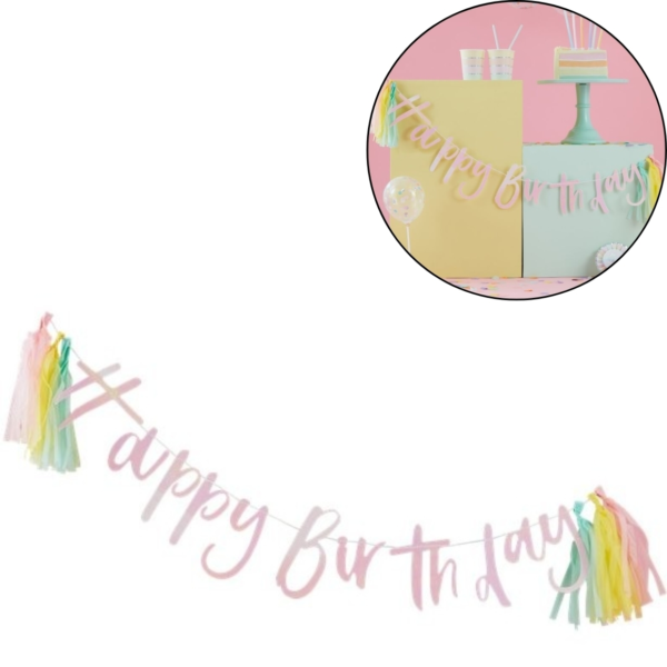 Ginger Ray letterslinger Happy Birthday 200 cm