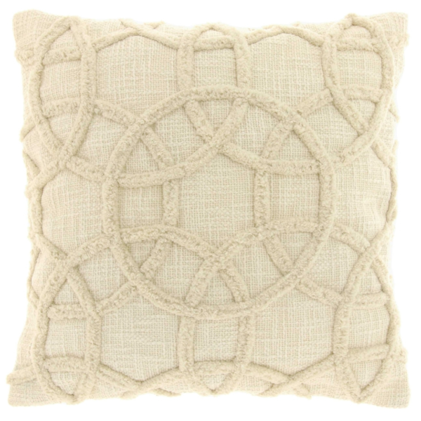 Unique Living kussen Everon dove white 45 x 45 cm