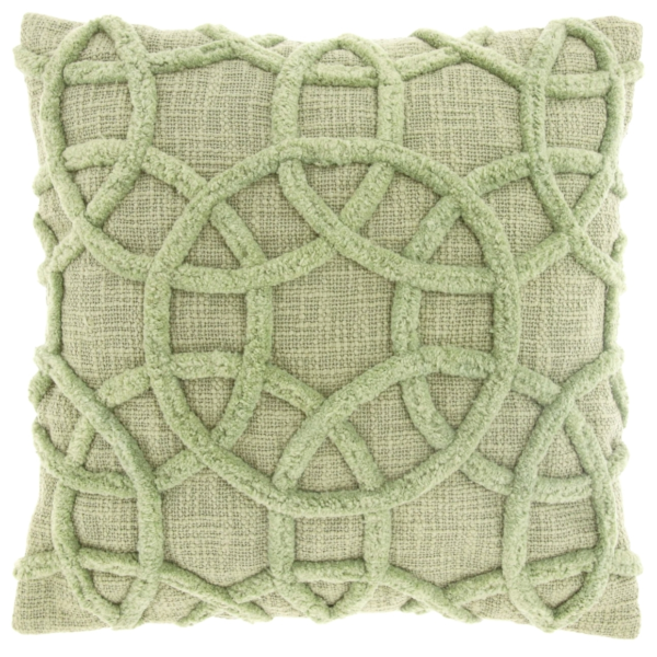 Unique Living kussen Everon tea green 45 x 45 cm