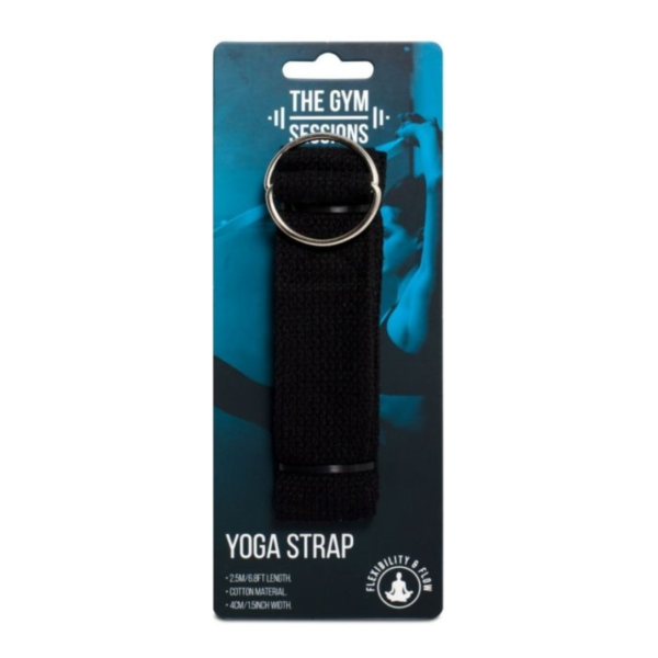 The Gym Sessions yoga riem zwart 175 cm