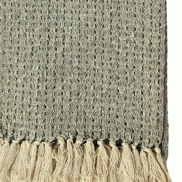 Take a Plaid 38 recycelte Baumwolle grün 130 x 180 cm