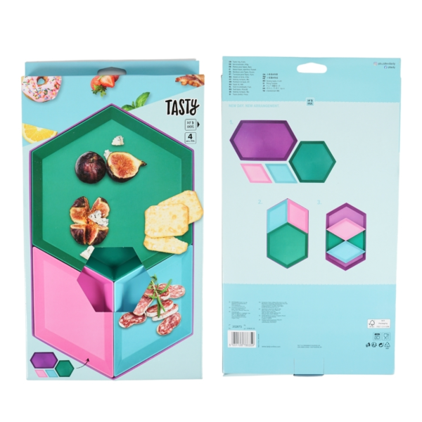 Tapas schalen Urban Oasis 37 cm set van 4