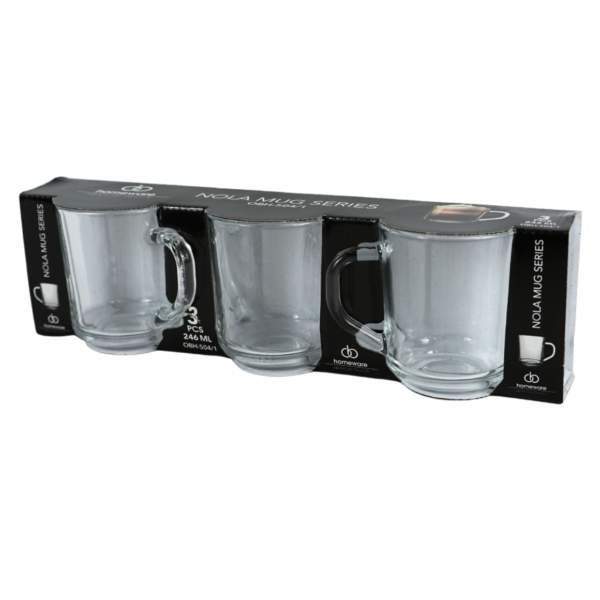 Homeware glas Nola 246 ml 3 stuks