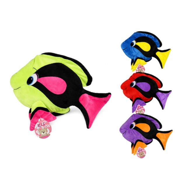 Knuffel vis 55 cm 4 assorti