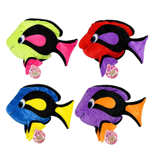 Knuffel vis 70 cm 4 assorti