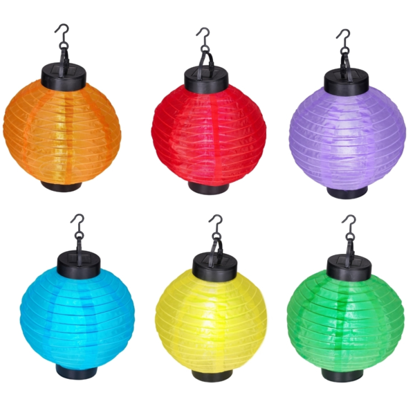 Grundig lampion LED IP44 solar 30 cm 6 assorti