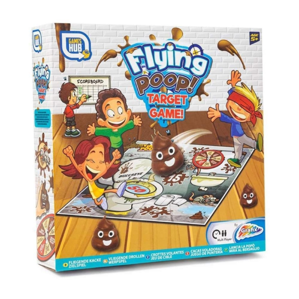Grafix bordspel flying poop target game 27 cm