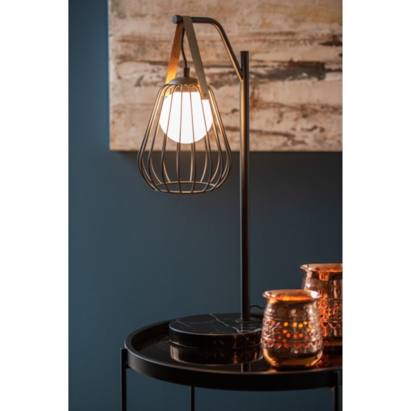 J-Line tafellamp Ignes zwart 63 cm