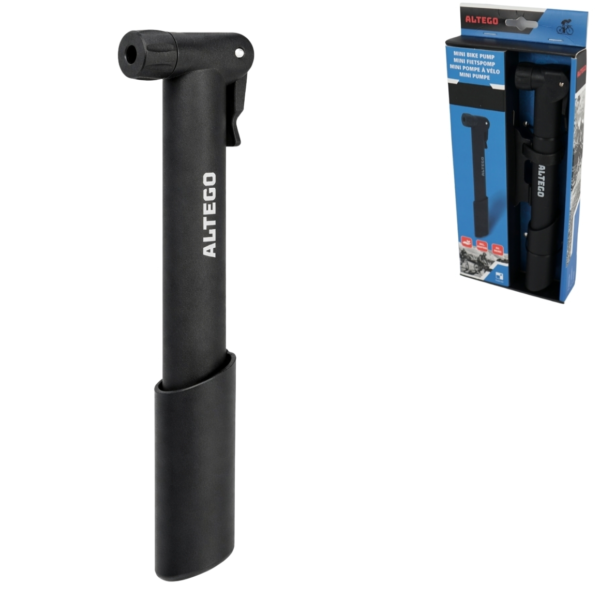Altego mini fietspomp zwart 22,5 cm