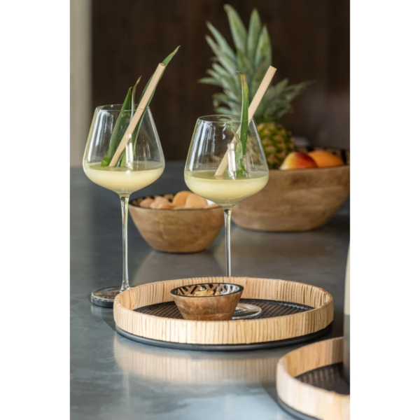 J-Line dienblad Rotan 50 cm set van 3