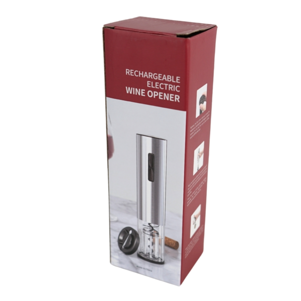 Elektrische kurkentrekker oplaadbaar rvs 19,5 cm