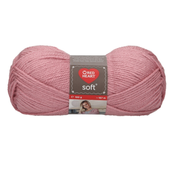 Red Heart Soft acryl garen roze 100 gr 167 m
