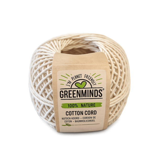 Greenminds katoenen koord naturel 20 m