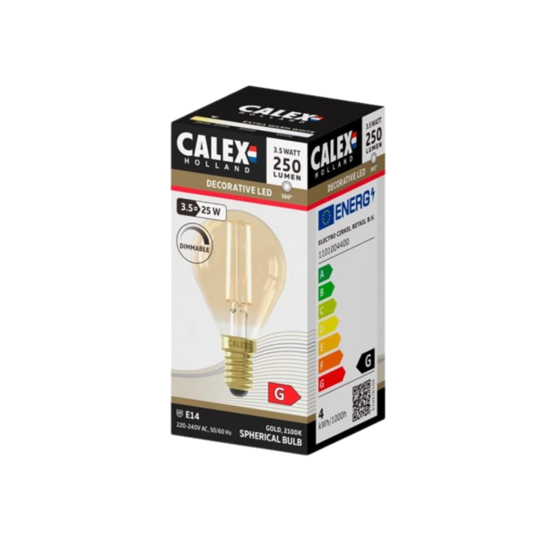 Calex LED lamp Gold dimbaar E14 3,5W
