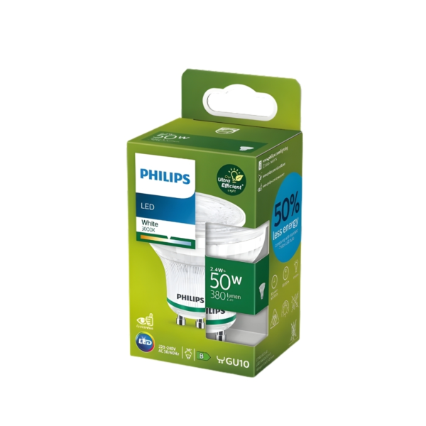 Philips LED spot GU10 wit 2,4W