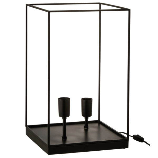 J-Line tafellamp zwart EU-stekker 50 cm