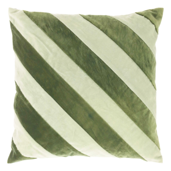 Unique Living kussen Zoya groen/donkergroen 45 x 45 cm