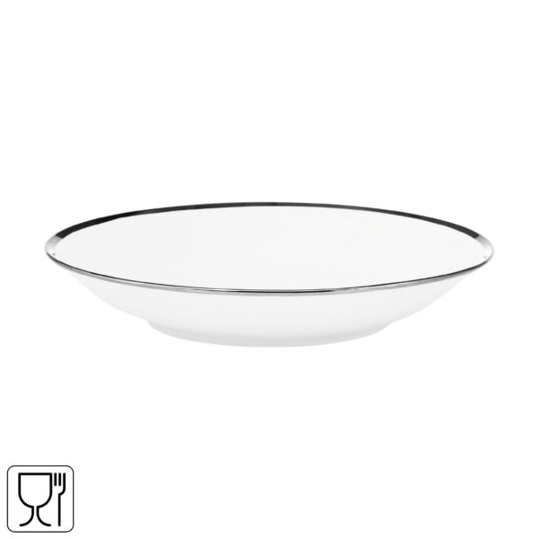 Vtwonen diep bord White Silver 25,5 cm
